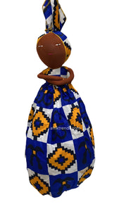 Handmade African Plastic Bag Lady Holder