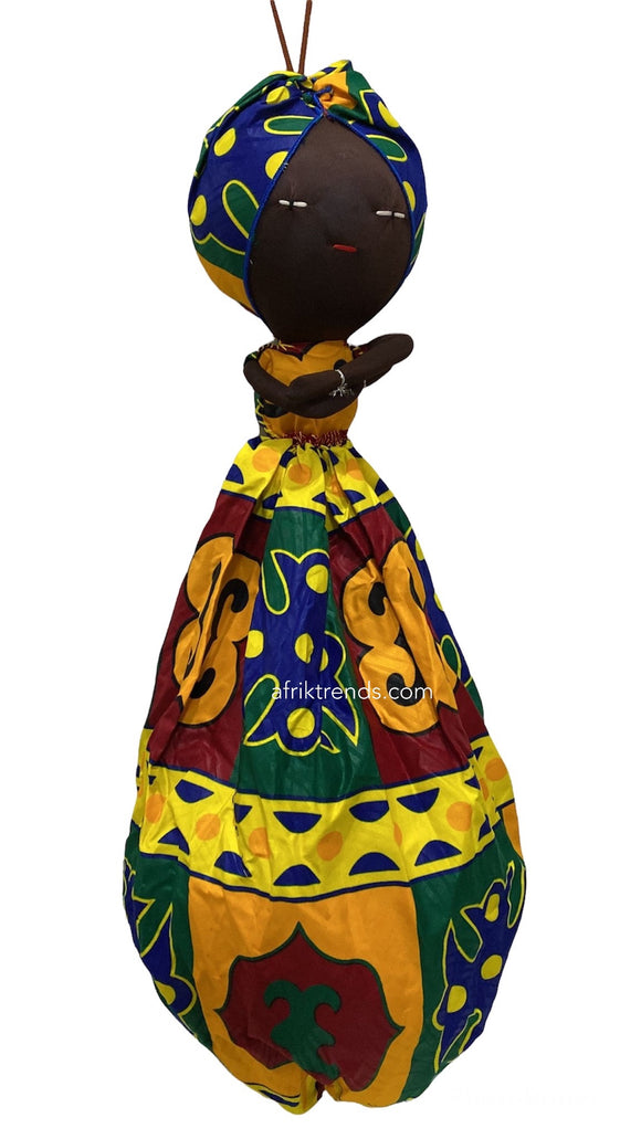 Handmade African Plastic Bag Lady Holder