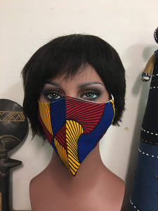 African Print Face Cover Mask