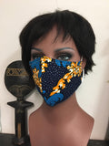 African Print Face Cover Mask