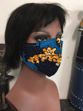 African Print Face Cover Mask