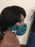 African Print Face Cover Mask