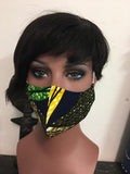 African Print Face Cover Mask