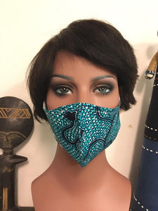 African Print Face Cover Mask