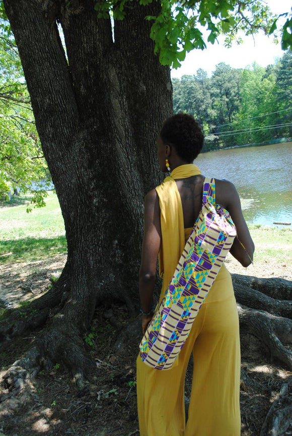 African Print Yoga Bag