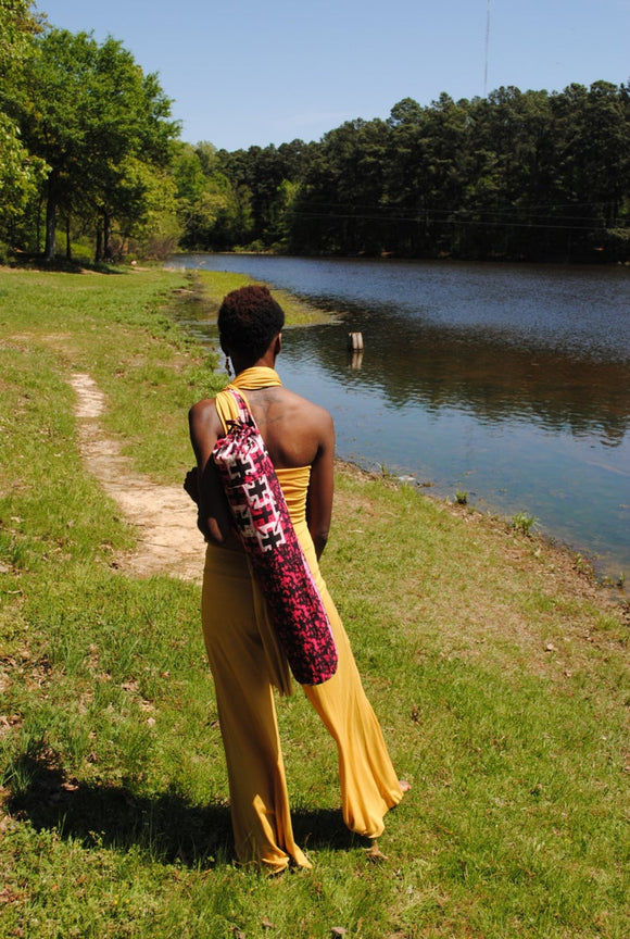 African Print Yoga Bag