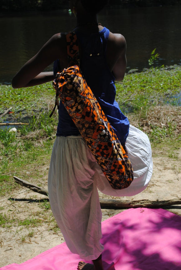 African Print Yoga Bag