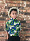 Ankara Boys Button Down Shirt