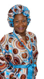 Satin Robe and Hair Bonnet