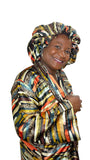Abstract print Kimono Robe Set