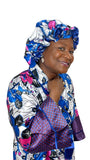 Satin Robe and Hair Bonnet