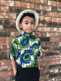 Ankara Boys Button Down Shirt