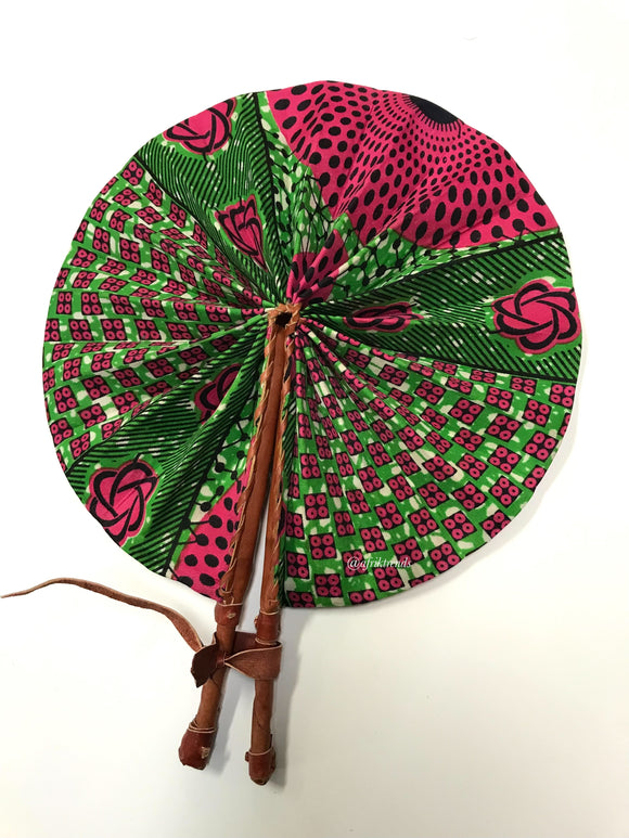 Foldable African Ankara Fan