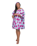 YAYI African print-off shoulders swing dress