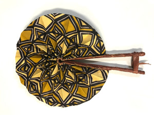 Foldable African Ankara Fan