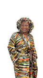 Abstract print Kimono Robe Set