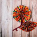 African Print Decorative Jumbo Wall Fan