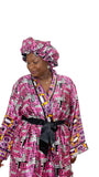 Satin Robe and Hair Bonnet