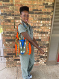 African Dashiki Print Bag Tote Purse