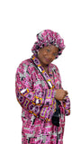 Satin Robe and Hair Bonnet