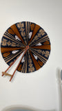 African Print Decorative Jumbo Wall Fan
