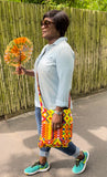 Cross-body Ankara Messenger Bag