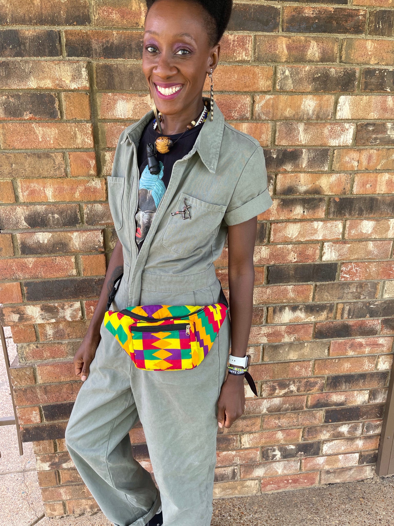 Kente African Fanny Pack 