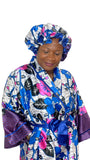 Satin Robe and Hair Bonnet