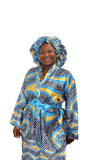 Satin Robe and Hair Bonnet