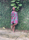 YAYI African print-off shoulders swing dress