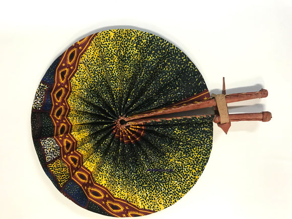 Foldable African Ankara Fan