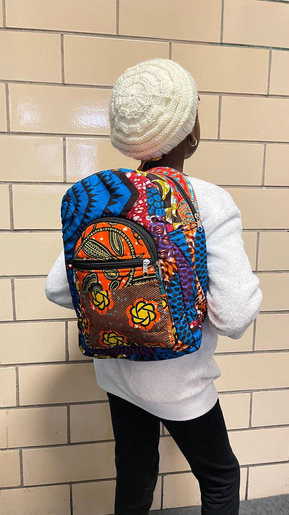 Ankara Patchwork Children Backpack