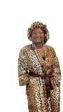 Satin Robe and Hair Bonnet