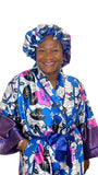 Satin Robe and Hair Bonnet