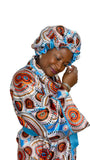 Satin Robe and Hair Bonnet