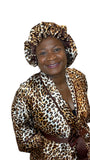 Satin Robe and Hair Bonnet