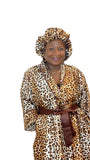 Satin Robe and Hair Bonnet