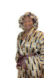 Fendi Print Satin Robe and Hair Bonnet