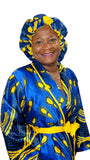 Satin Robe and Hair Bonnet