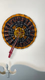African Kente Print Decorative Jumbo Fan