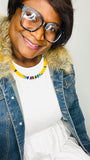 Bold and Beautiful African Massai Zulu Beaded Chocker Necklace