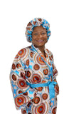 Satin Robe and Hair Bonnet