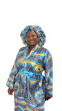 Satin Robe and Hair Bonnet