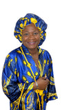Satin Robe and Hair Bonnet