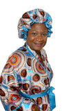 Satin Robe and Hair Bonnet