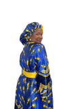 Satin Robe and Hair Bonnet