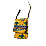 Kente Print Crossbody Messenger Bag