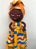 Handmade African Plastic Bag Lady Holder