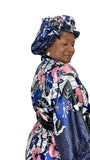 Satin Robe and Hair Bonnet