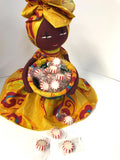 Handmade African Candy Bowl Basket Doll